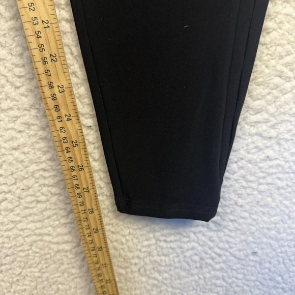 Joseph Ribkoff Pants Womens 16 Black Pull On Stretch Slim Tapered Pleated Side - Picture 8 of 8